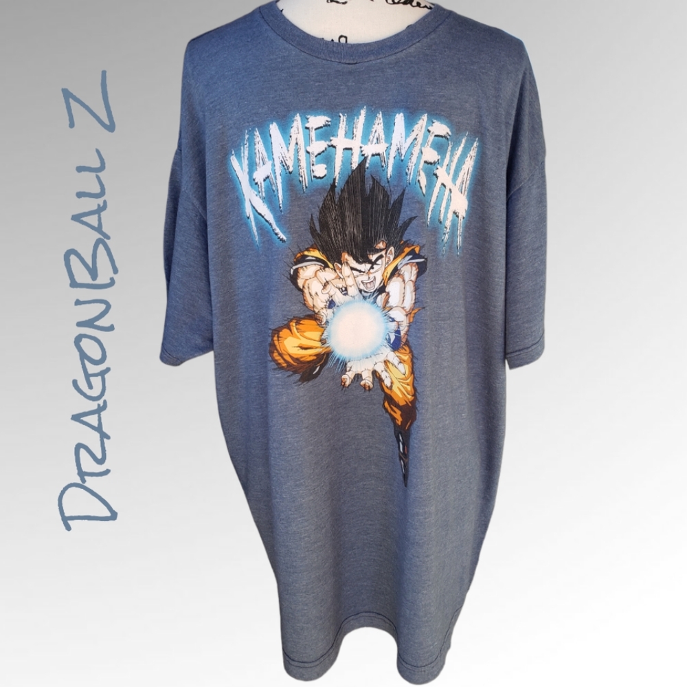 Mens DragonBall Z Bluish-Gray Tee